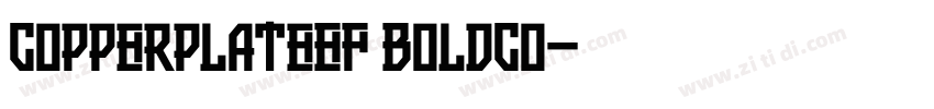 CopperplateEF BoldCo字体转换